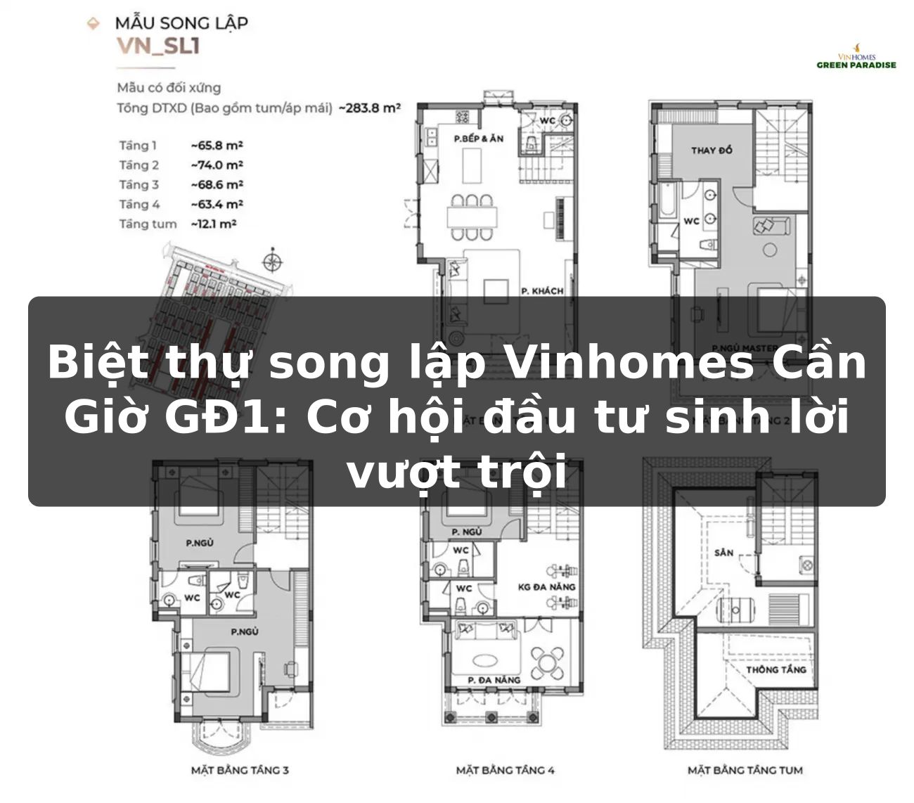 Biệt Thự Song Lập Vinhomes Cần Giờ GĐ1 – Cơ Hội Đầu Tư Sinh Lời Vượt Trội