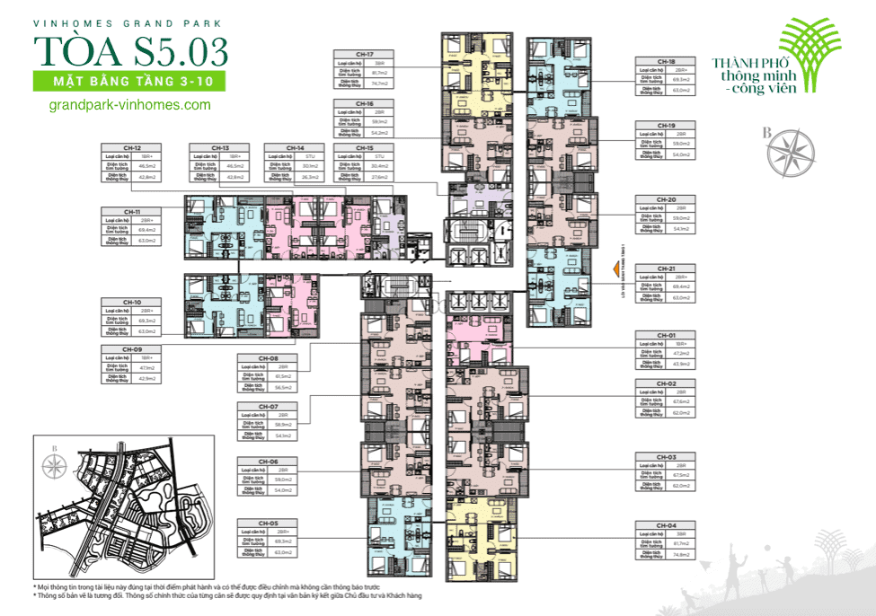 Căn hộ S5.03 Vinhomes Grand Park: Giá tốt, View đẹp, Thiết kế thông minh