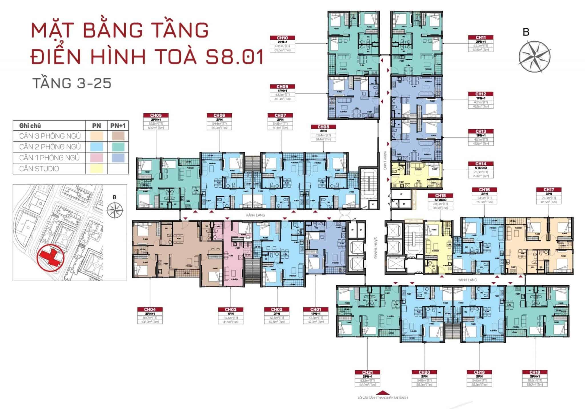 Căn hộ S8 The Origami Vinhomes Grand Park: Giá tốt, Thiết kế thông minh