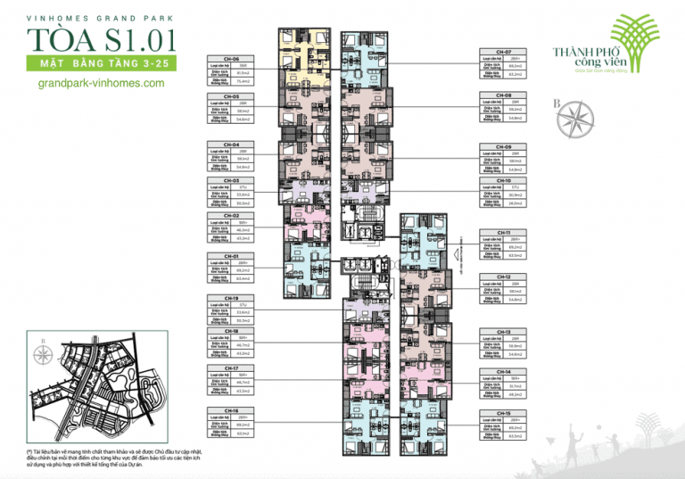 Căn hộ The Rainbow S1.01 Vinhomes Grand Park: Giá tốt, View đẹp