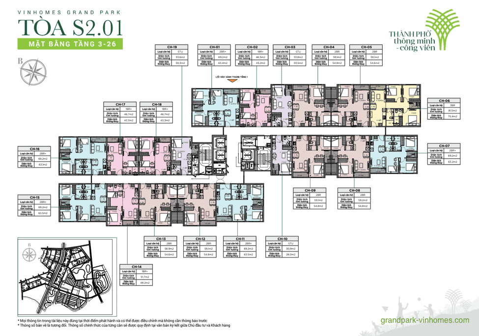 Căn hộ Vinhomes Grand Park S2.01: Giá tốt, View đẹp, Đầy đủ tiện ích
