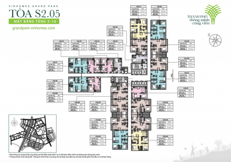 Căn hộ Vinhomes Grand Park S2.05: Giá tốt, View đẹp, Thiết kế thông minh