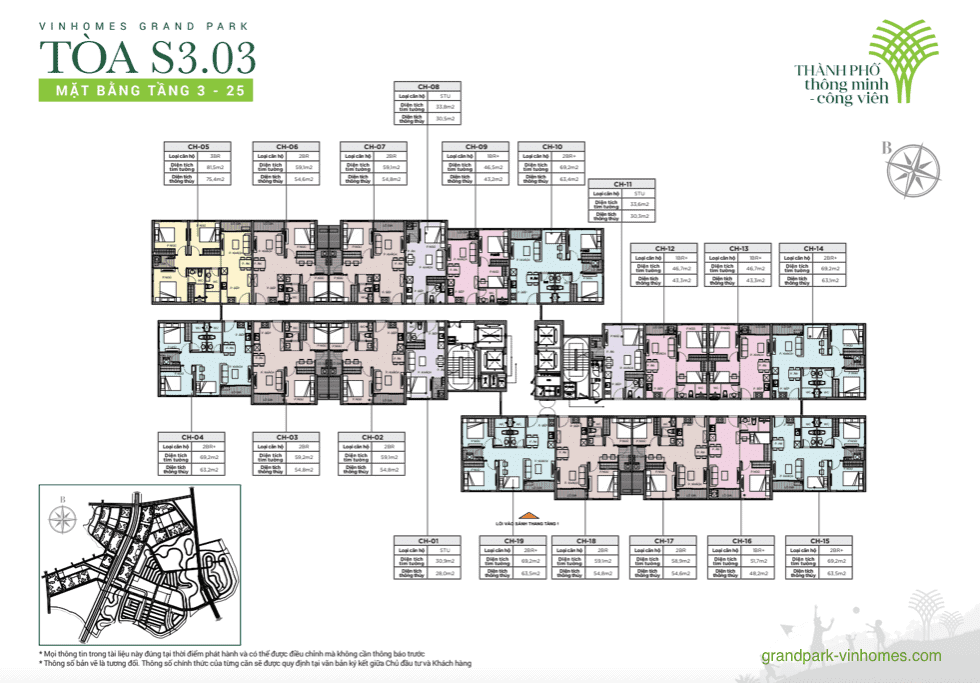 Căn hộ Vinhomes Grand Park S3.03: Giá tốt, View đẹp, Thiết kế thông minh