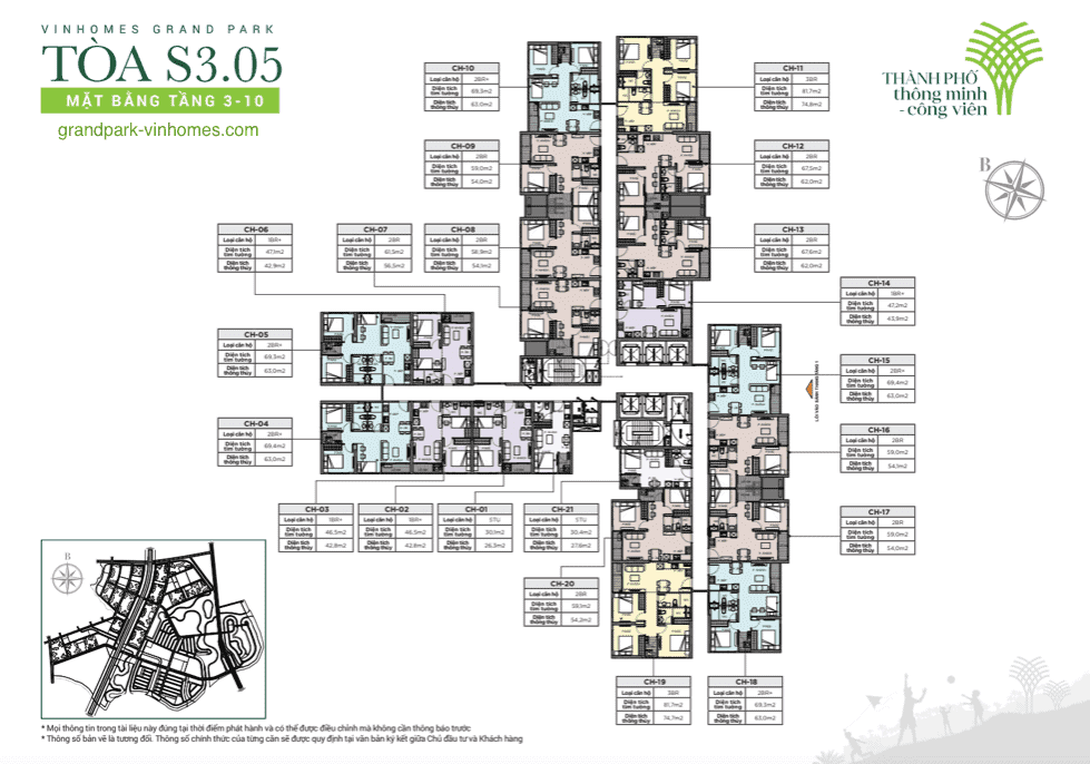 Căn hộ Vinhomes Grand Park S3.05: Giá tốt, View đẹp, Thiết kế thông minh