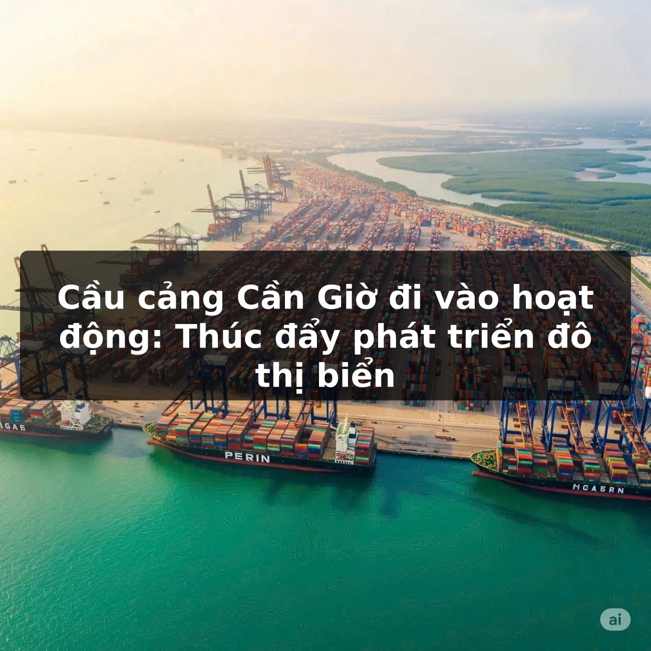 Cầu cảng Cần Giờ đi vào hoạt động: Thúc đẩy phát triển đô thị biển