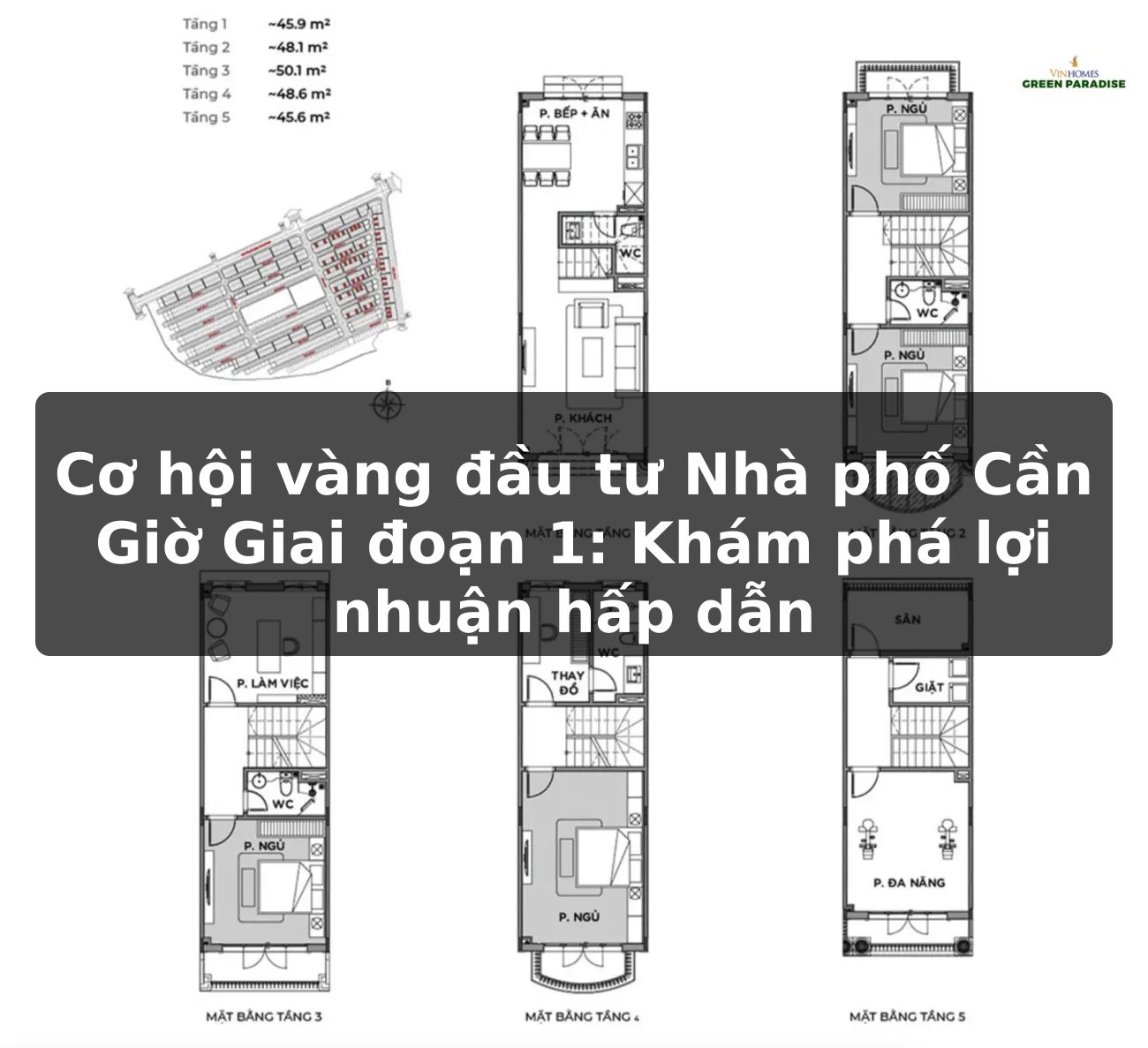 Cơ hội vàng đầu tư Nhà phố Cần Giờ Giai đoạn 1: Khám phá lợi nhuận hấp dẫn