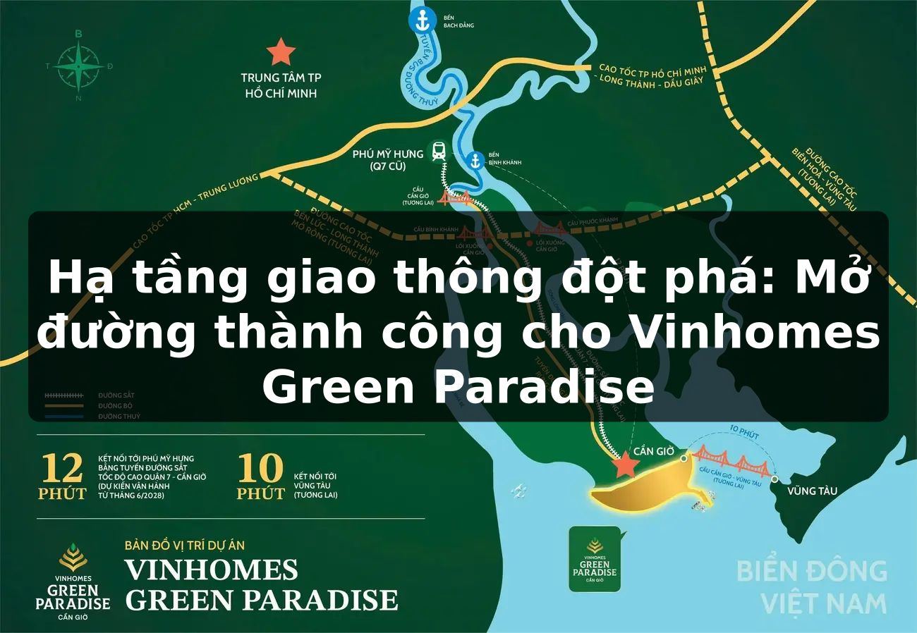 Hạ tầng giao thông đột phá: Mở đường thành công cho Vinhomes Green Paradise