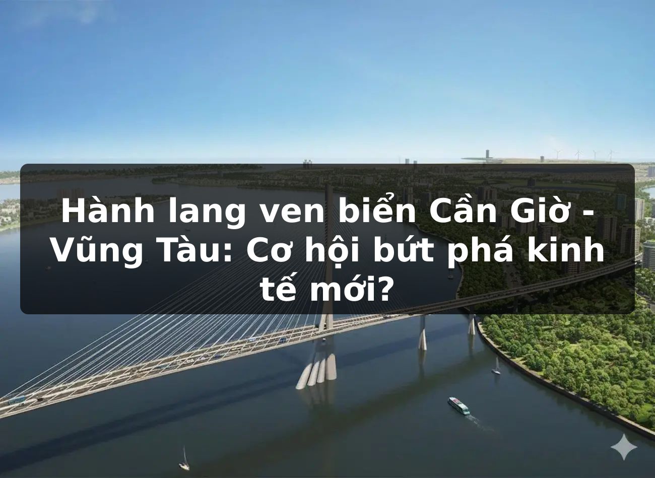 Hành lang ven biển Cần Giờ - Vũng Tàu: Cơ hội bứt phá kinh tế mới?