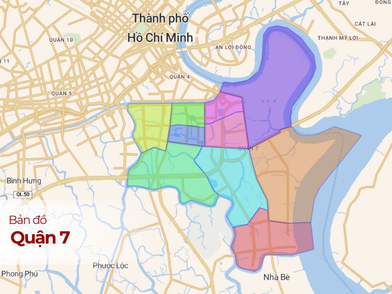 Quận 7: Bản đồ, Vị trí, Tiện ích & Giá nhà đất cập nhật mới nhất