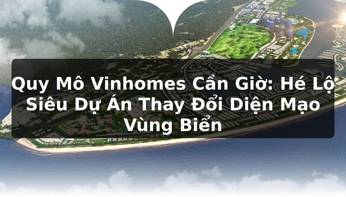 Quy Mô Vinhomes Cần Giờ: Hé Lộ Siêu Dự Án Thay Đổi Diện Mạo Vùng Biển