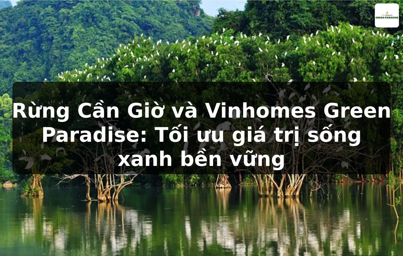 Rừng Cần Giờ và Vinhomes Green Paradise: Tối ưu giá trị sống xanh bền vững