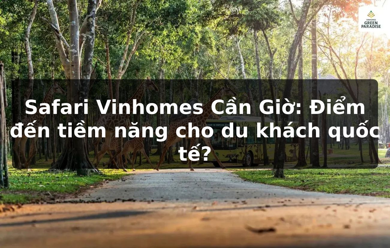 Safari Vinhomes Cần Giờ: Điểm đến tiềm năng cho du khách quốc tế?