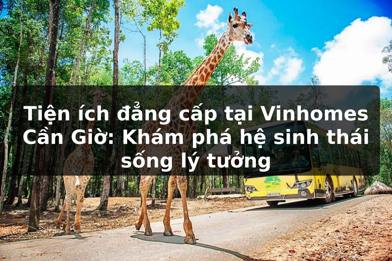Tiện ích đẳng cấp tại Vinhomes Cần Giờ: Khám phá hệ sinh thái sống lý tưởng