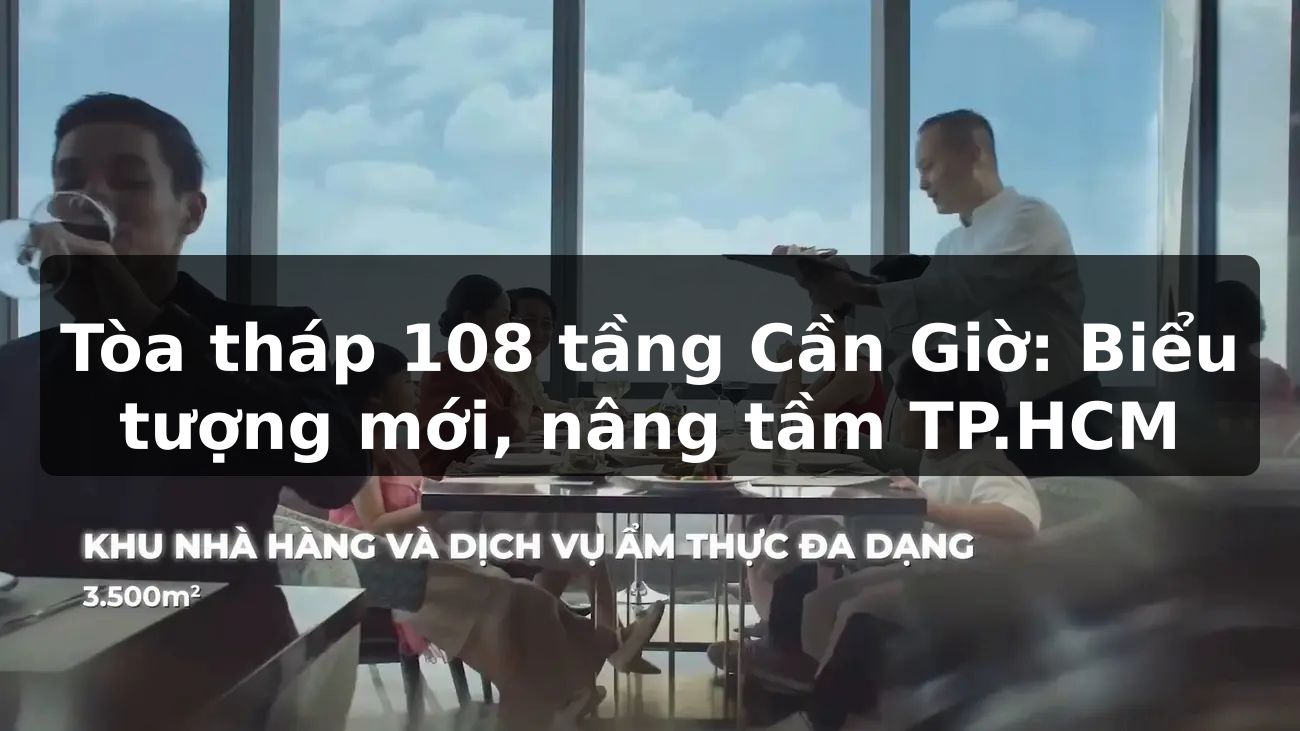 Tòa tháp 108 tầng Cần Giờ: Biểu tượng mới, nâng tầm TP.HCM