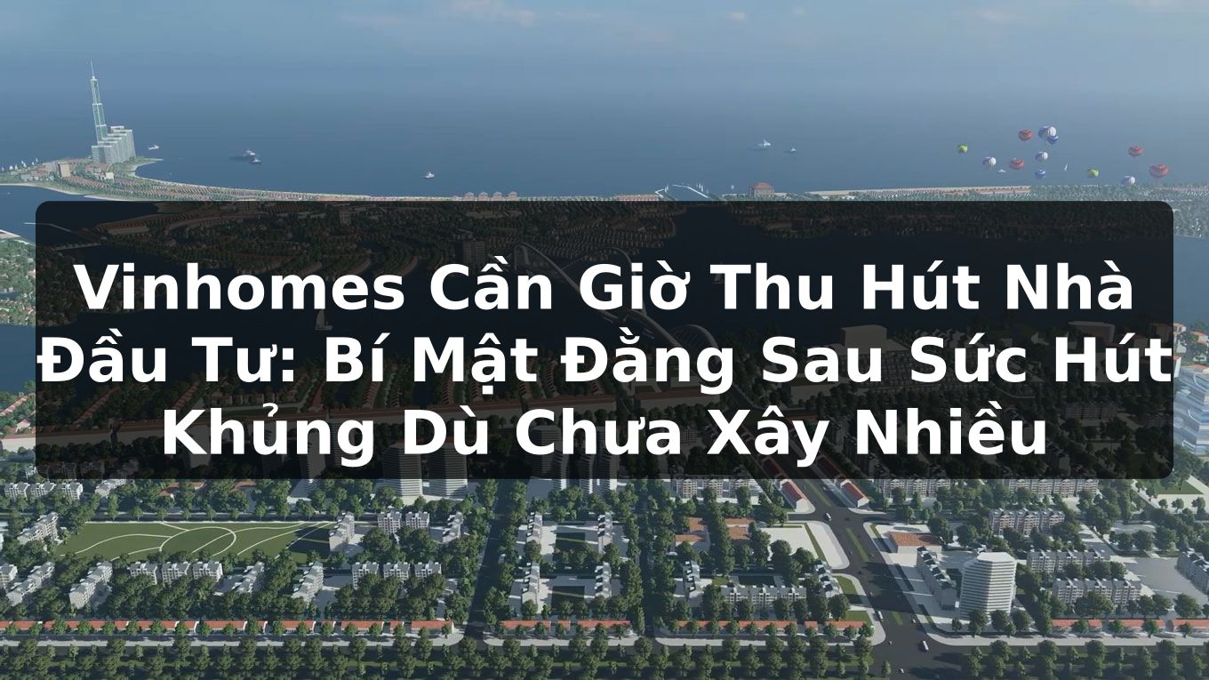 Vinhomes Cần Giờ Thu Hút Nhà Đầu Tư: Bí Mật Đằng Sau Sức Hút Khủng Dù Chưa Xây Nhiều